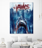 Jaws by Dmitry Belov on GIANT ART - blue digital drawing