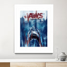 Jaws by Dmitry Belov on GIANT ART - blue digital drawing