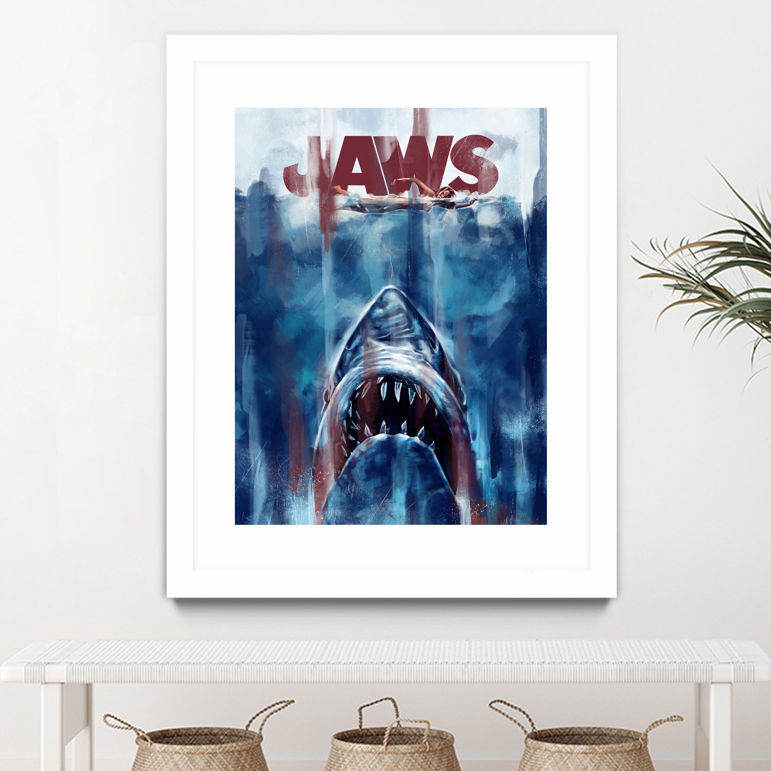 Jaws by Dmitry Belov on GIANT ART - blue digital drawing