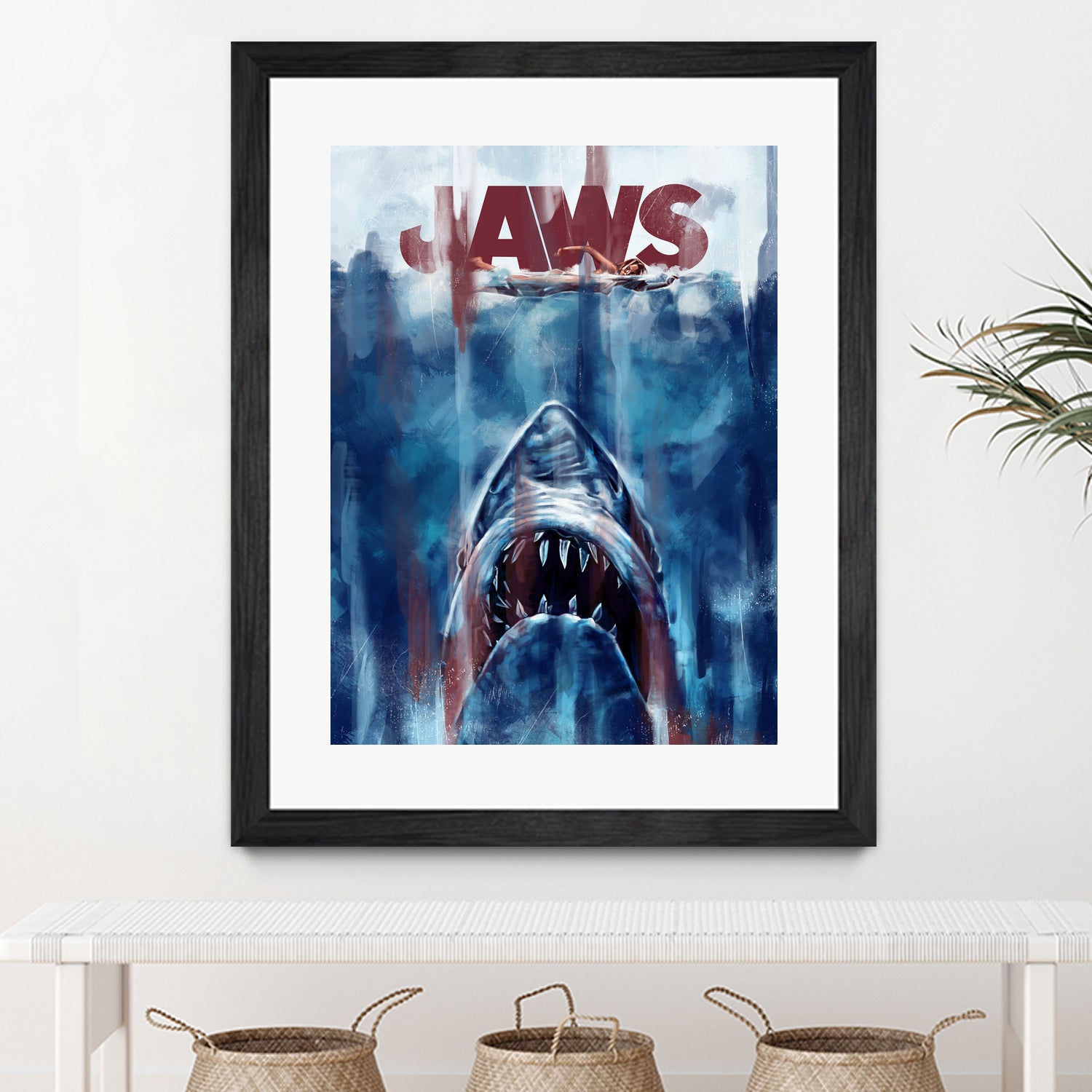 Jaws by Dmitry Belov on GIANT ART - blue digital drawing