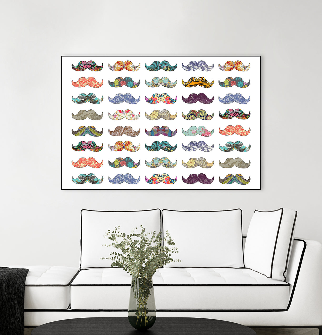 Mustache Mania by Bianca Green on GIANT ART - digital drawing