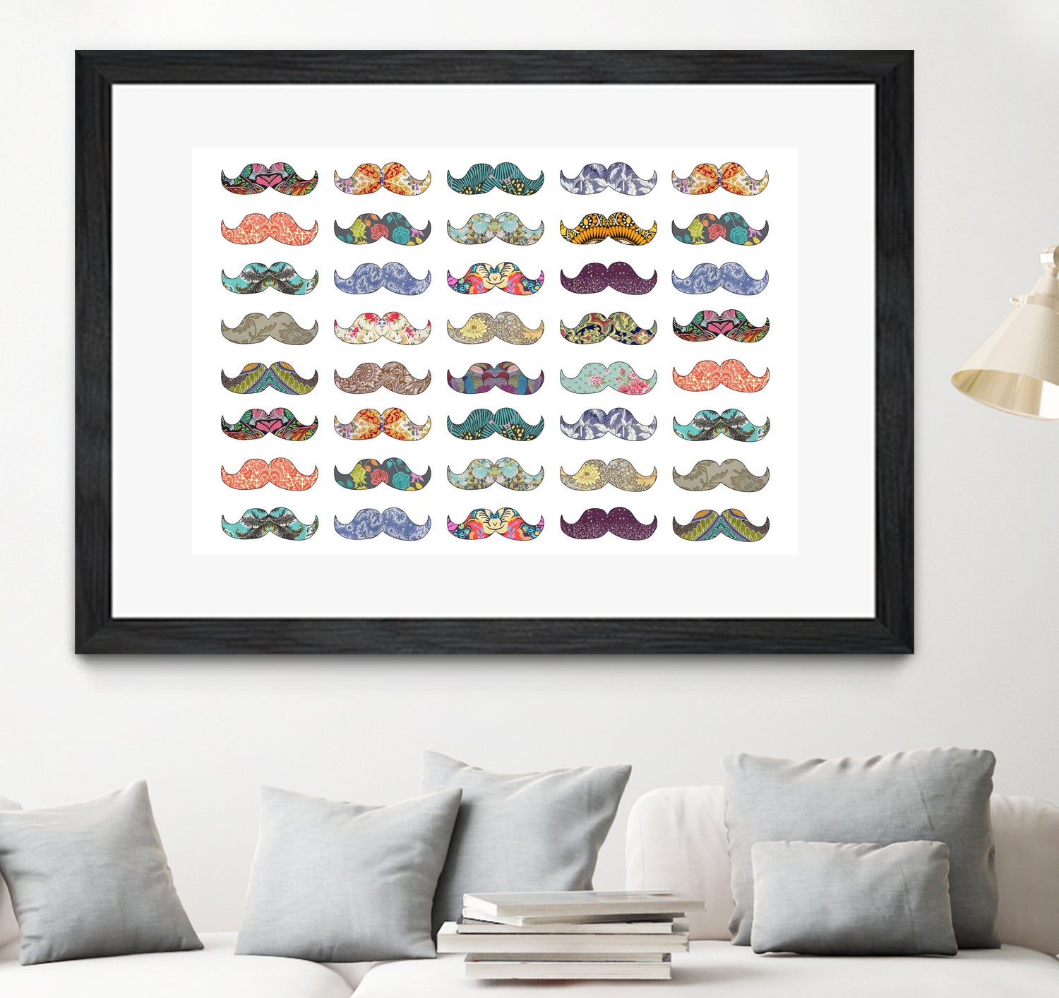 Mustache Mania by Bianca Green on GIANT ART - digital drawing