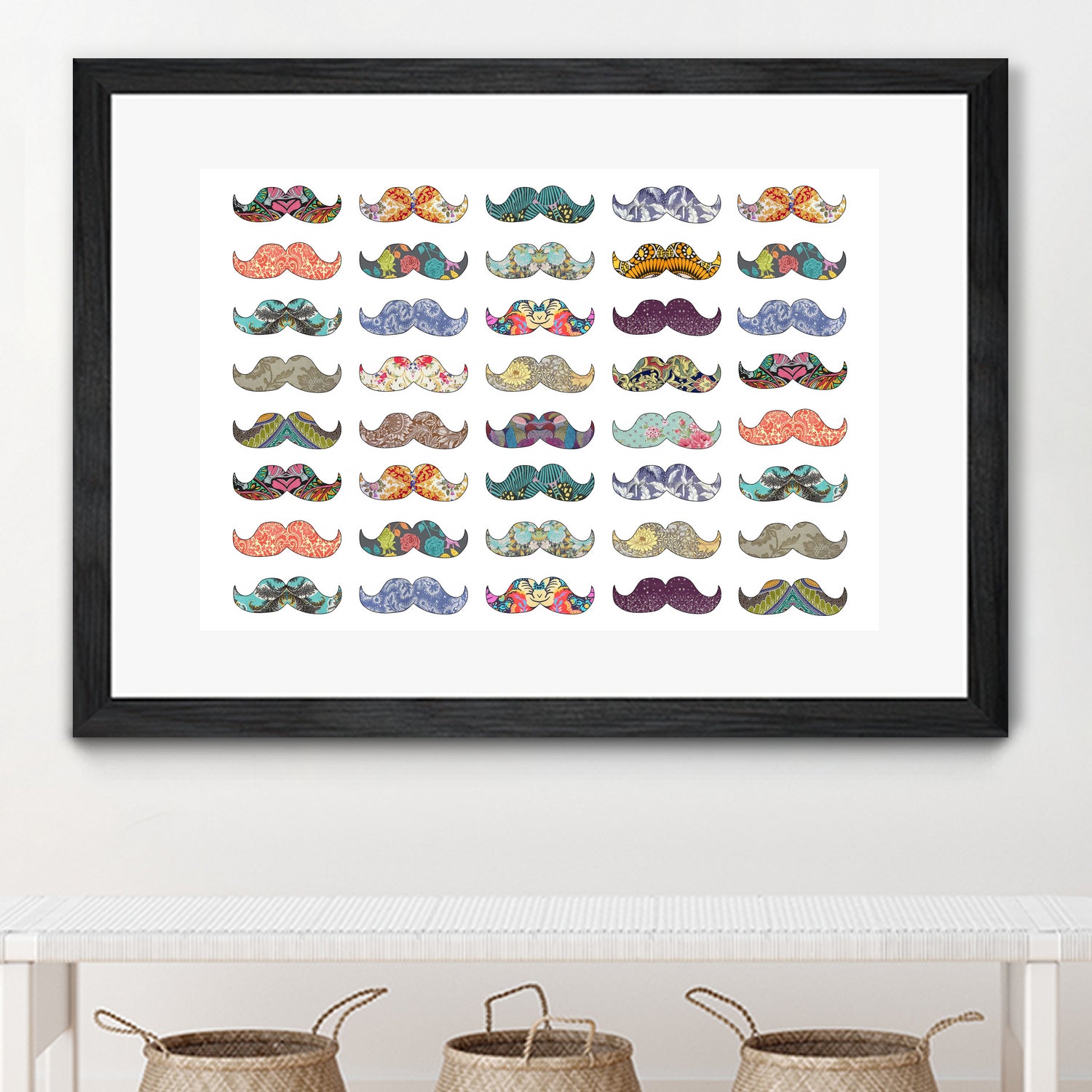 Mustache Mania by Bianca Green on GIANT ART - digital drawing