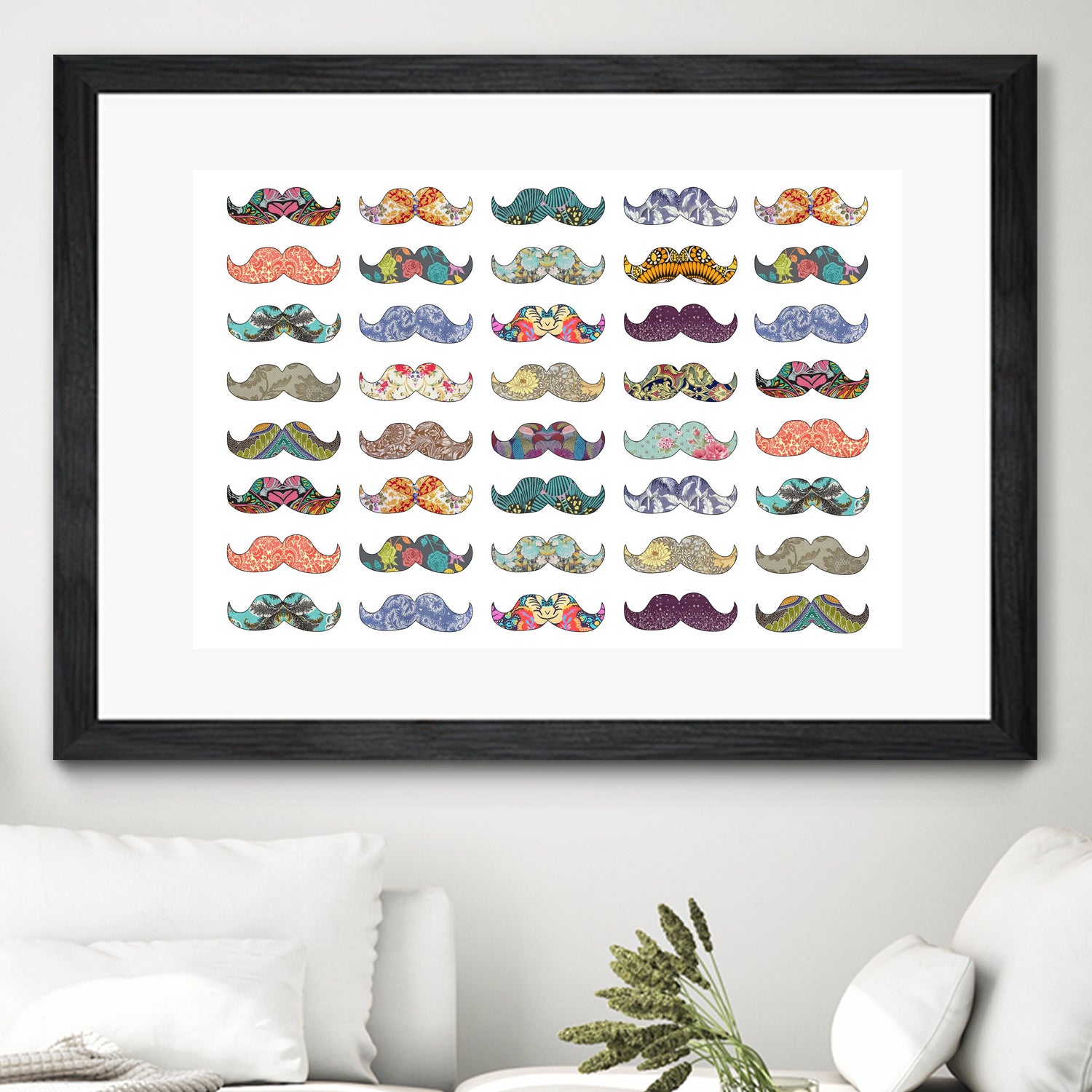 Mustache Mania by Bianca Green on GIANT ART - digital drawing