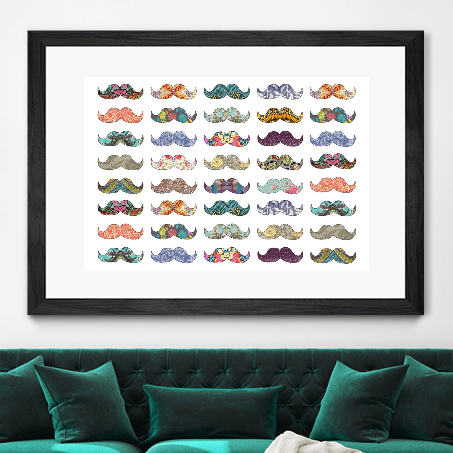 Mustache Mania by Bianca Green on GIANT ART - digital drawing