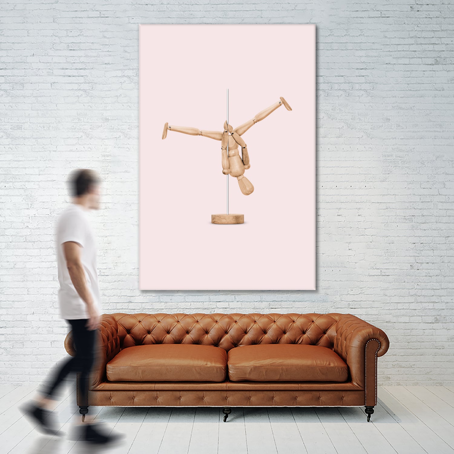 POLEDANCE MANNEQUIN by Jonas Loose on GIANT ART - pink photo manipulation