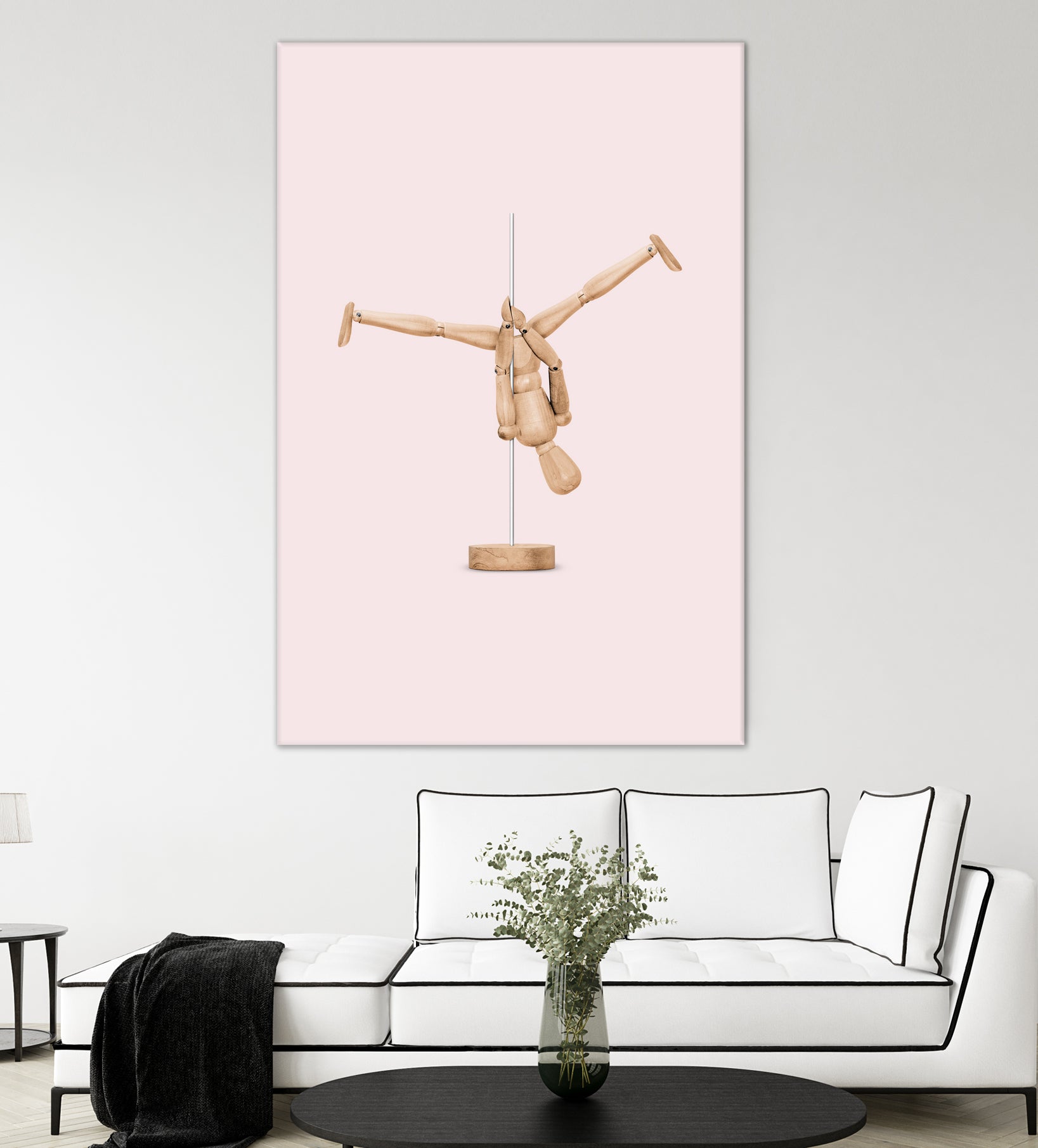 POLEDANCE MANNEQUIN by Jonas Loose on GIANT ART - pink photo manipulation