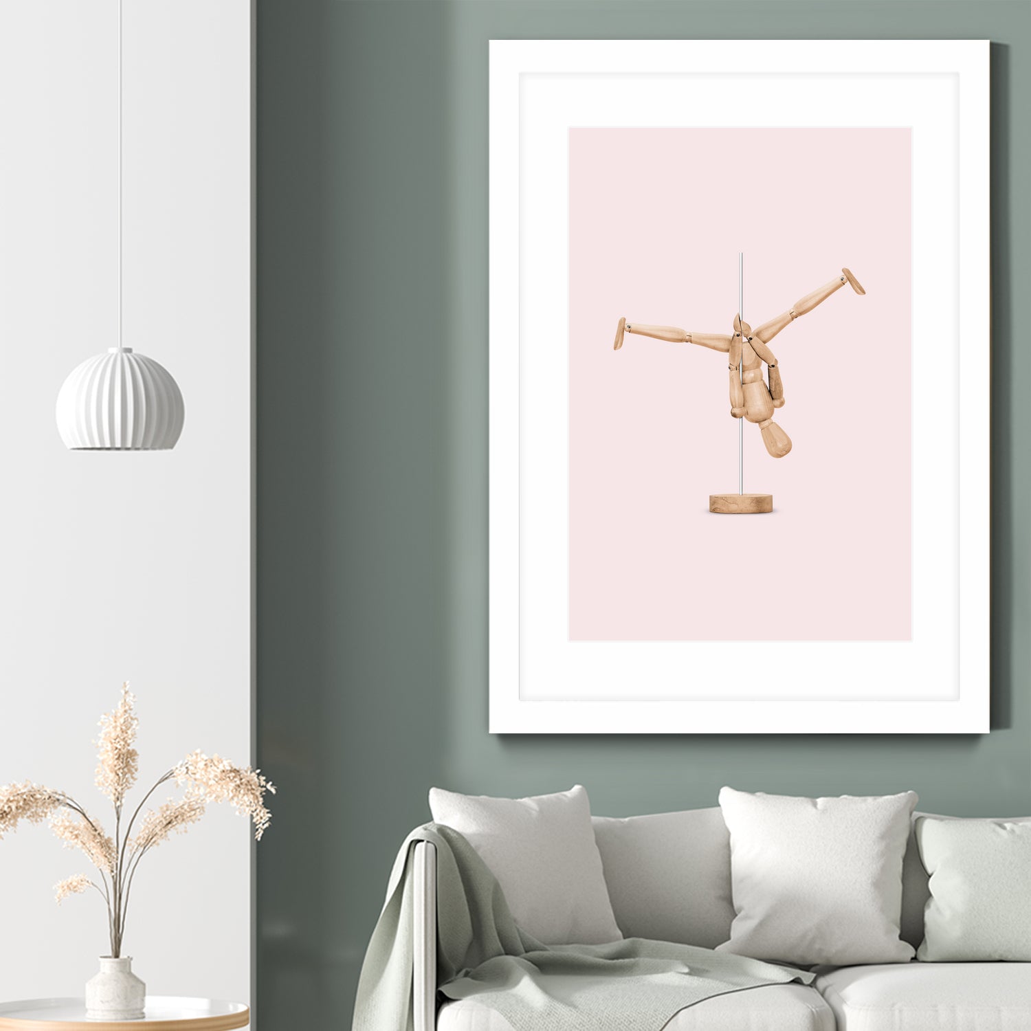 POLEDANCE MANNEQUIN by Jonas Loose on GIANT ART - pink photo manipulation