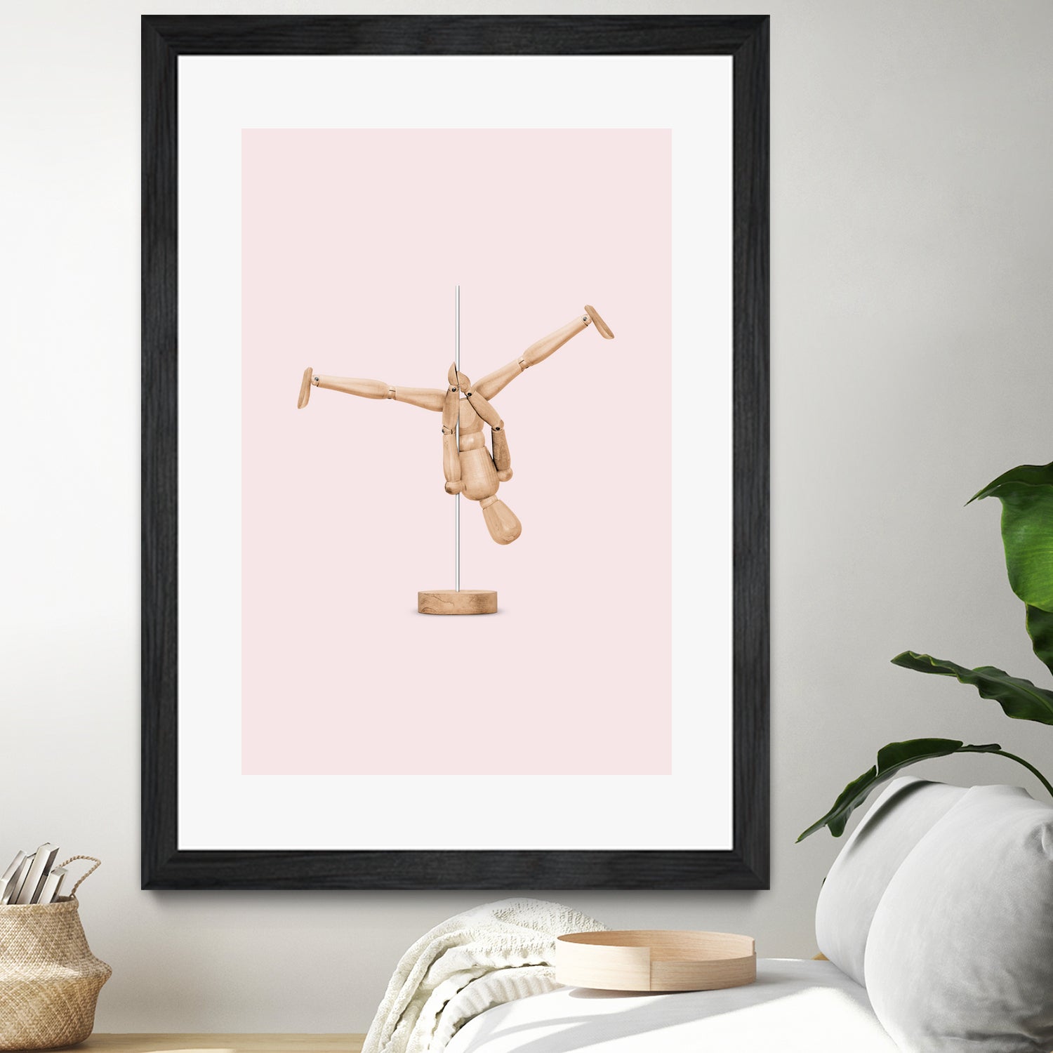 POLEDANCE MANNEQUIN by Jonas Loose on GIANT ART - pink photo manipulation