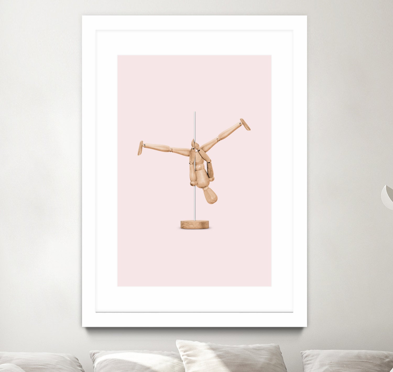 POLEDANCE MANNEQUIN by Jonas Loose on GIANT ART - pink photo manipulation