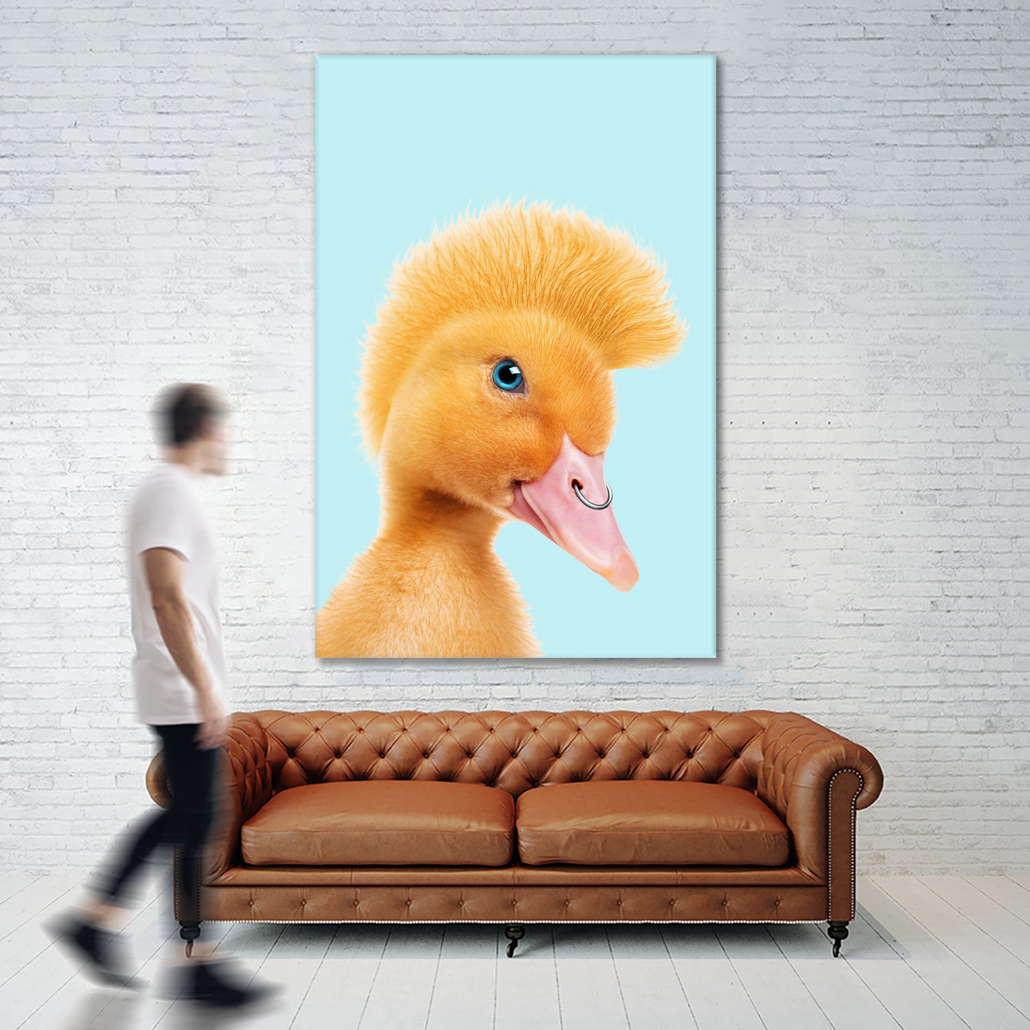 REBEL DUCKLING by Jonas Loose on GIANT ART - yellow photo manipulation