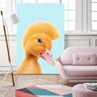 REBEL DUCKLING by Jonas Loose on GIANT ART - yellow photo manipulation