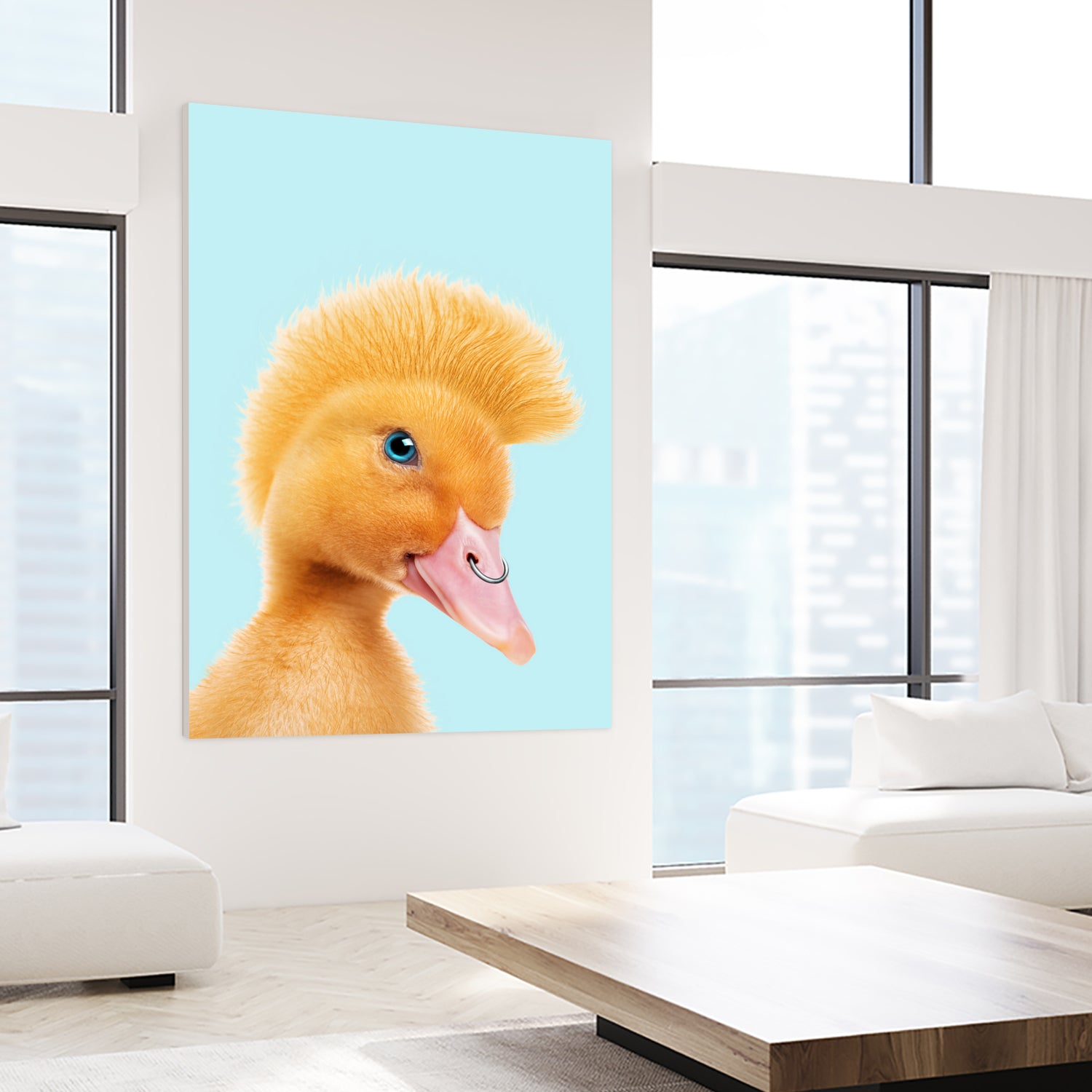 REBEL DUCKLING by Jonas Loose on GIANT ART - yellow photo manipulation