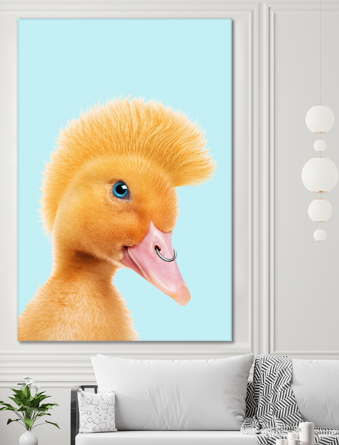 REBEL DUCKLING by Jonas Loose on GIANT ART - yellow photo manipulation