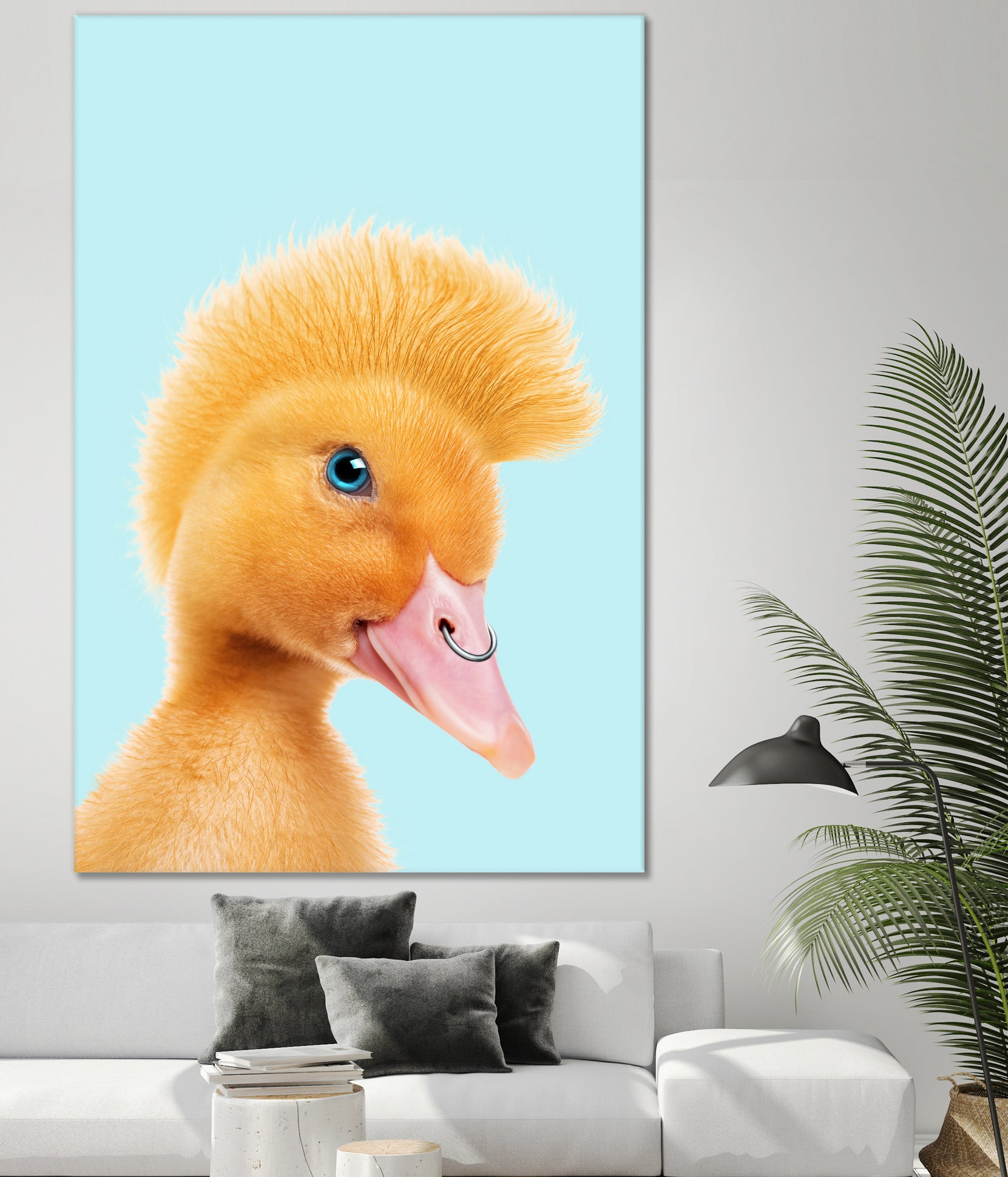 REBEL DUCKLING by Jonas Loose on GIANT ART - yellow photo manipulation