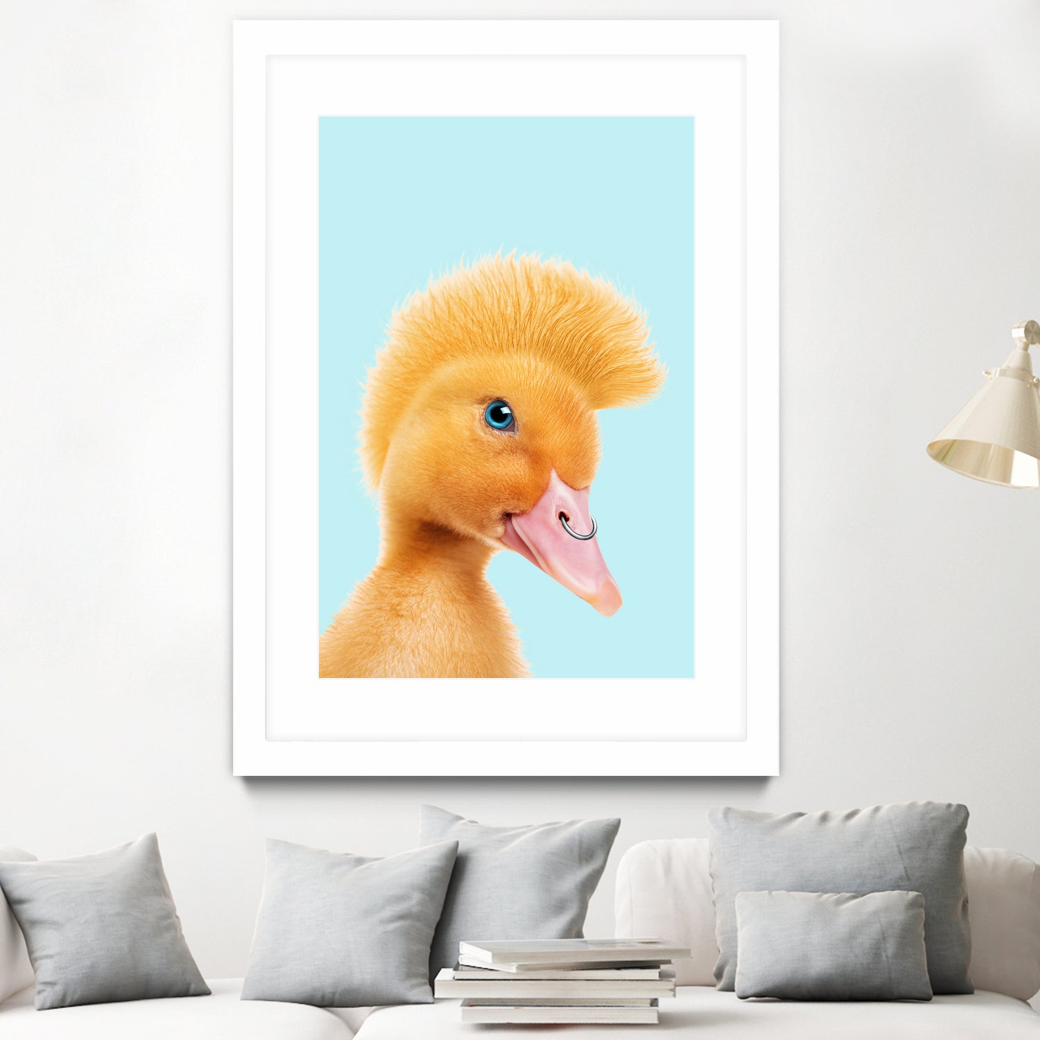 REBEL DUCKLING by Jonas Loose on GIANT ART - yellow photo manipulation