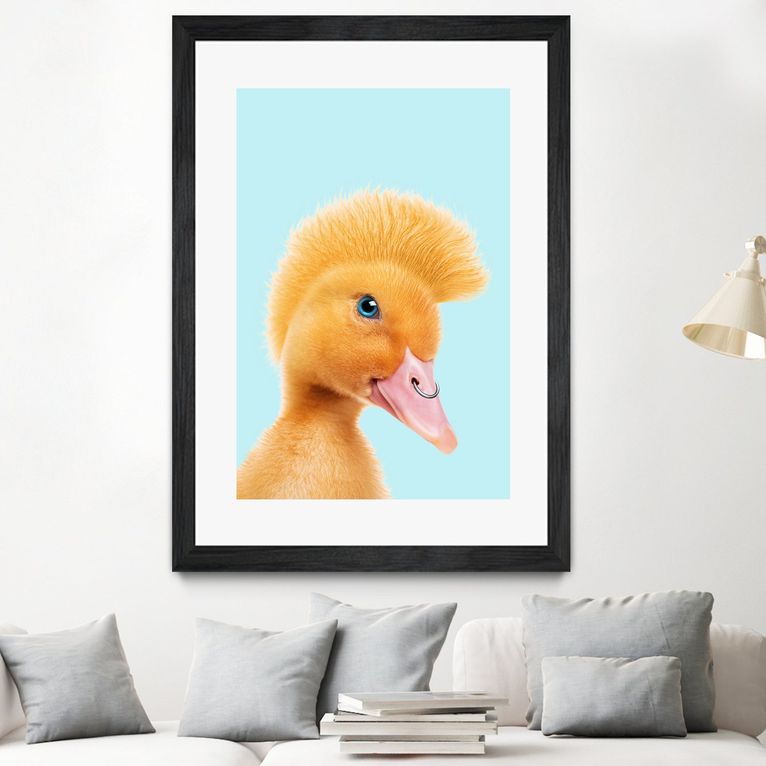 REBEL DUCKLING by Jonas Loose on GIANT ART - yellow photo manipulation