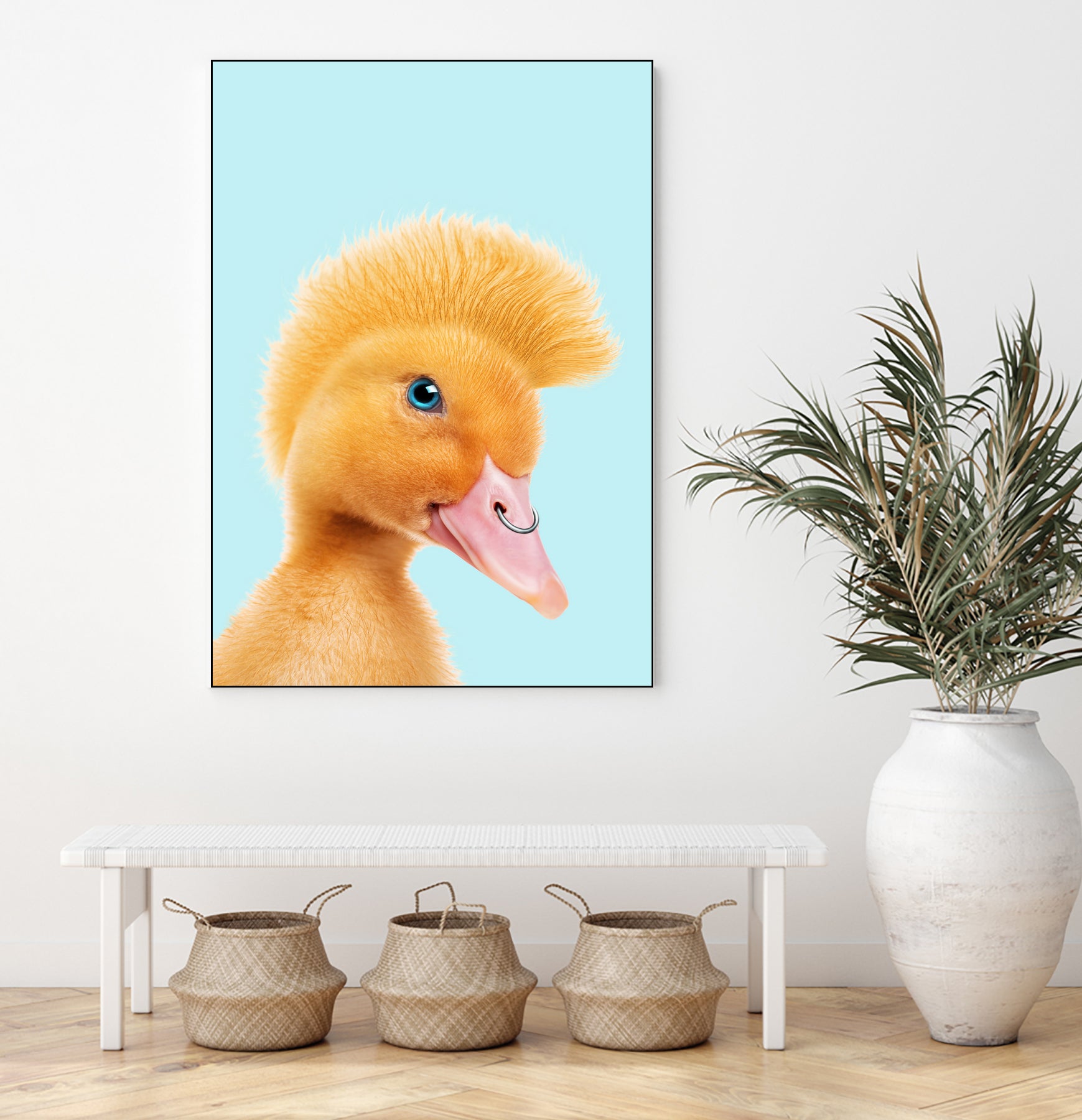 REBEL DUCKLING by Jonas Loose on GIANT ART - yellow photo manipulation