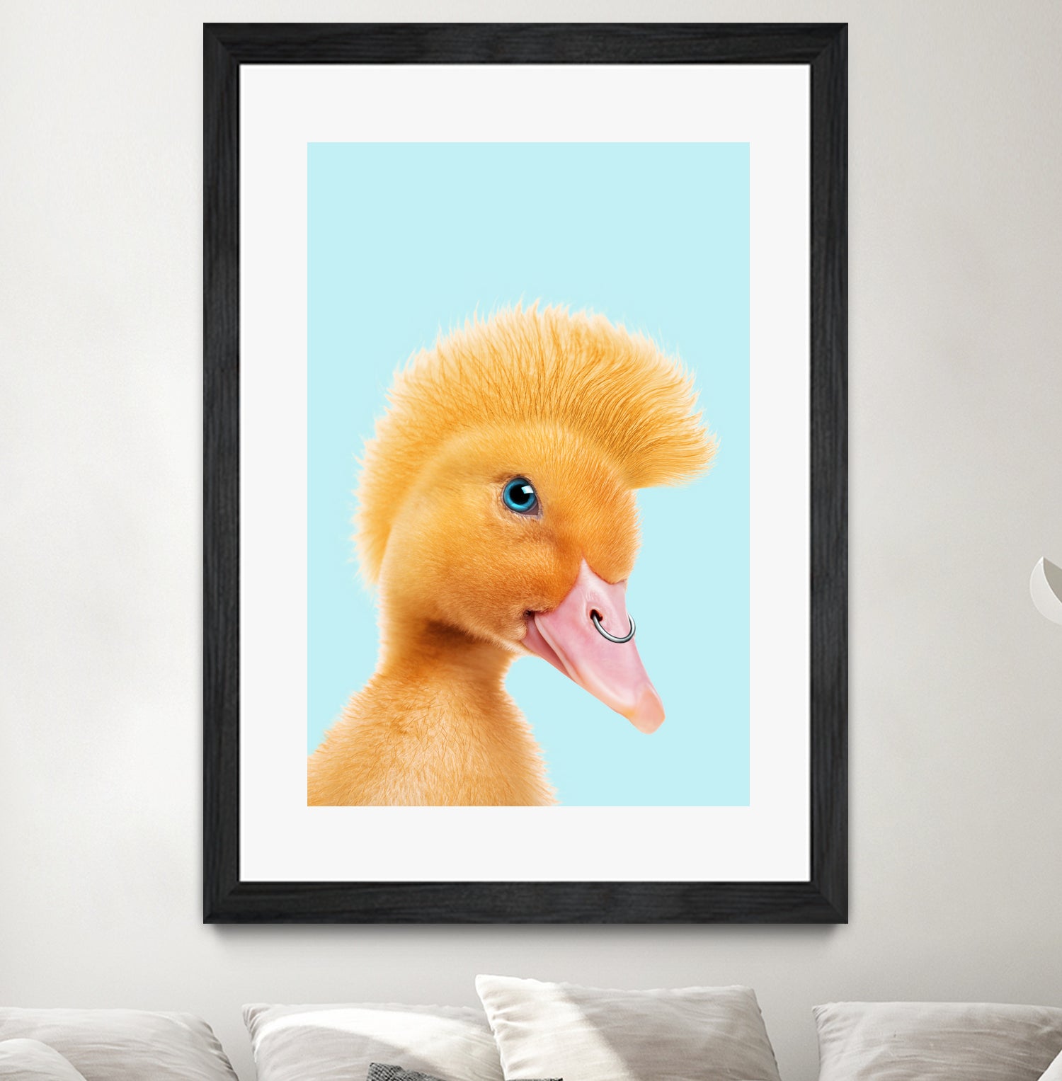 REBEL DUCKLING by Jonas Loose on GIANT ART - yellow photo manipulation