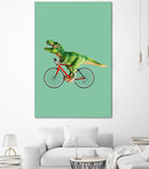 T-REX BIKE by Jonas Loose on GIANT ART - green photo manipulation