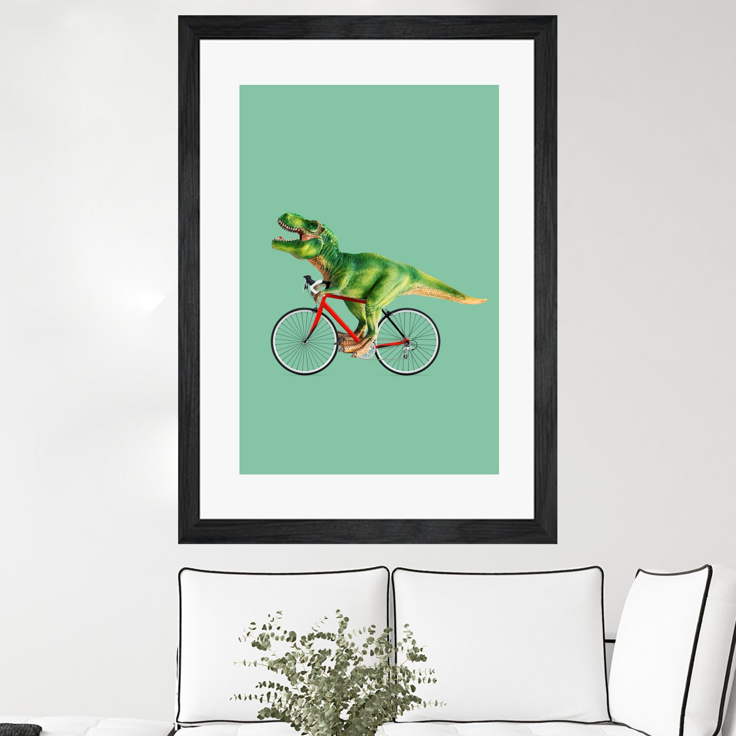 T-REX BIKE by Jonas Loose on GIANT ART - green photo manipulation