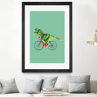 T-REX BIKE by Jonas Loose on GIANT ART - green photo manipulation