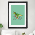 T-REX BIKE by Jonas Loose on GIANT ART - green photo manipulation