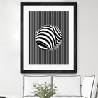 Geometric Refraction by Barrett Biggers on GIANT ART - black vector illustration