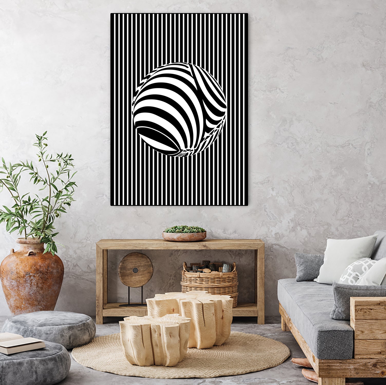 Geometric Refraction by Barrett Biggers on GIANT ART - black vector illustration