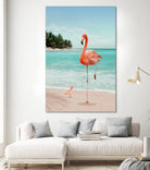 WANNABE FLAMINGO by Jonas Loose on GIANT ART - blue photo manipulation