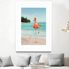 WANNABE FLAMINGO by Jonas Loose on GIANT ART - blue photo manipulation