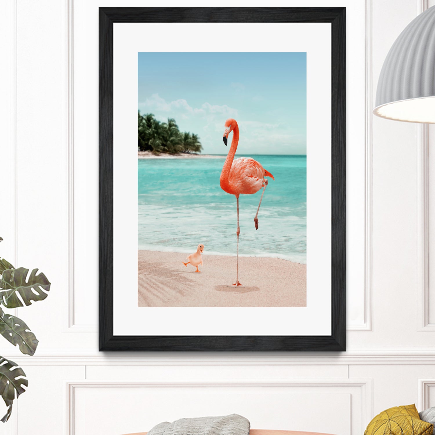 WANNABE FLAMINGO by Jonas Loose on GIANT ART - blue photo manipulation