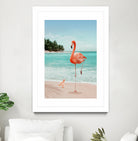 WANNABE FLAMINGO by Jonas Loose on GIANT ART - blue photo manipulation