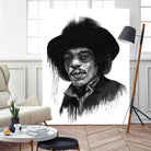 Hendrix by Solti Balázs on GIANT ART - white digital painting