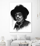 Hendrix by Solti Balázs on GIANT ART - white digital painting