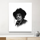 Hendrix by Solti Balázs on GIANT ART - white digital painting