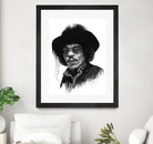 Hendrix by Solti Balázs on GIANT ART - white digital painting