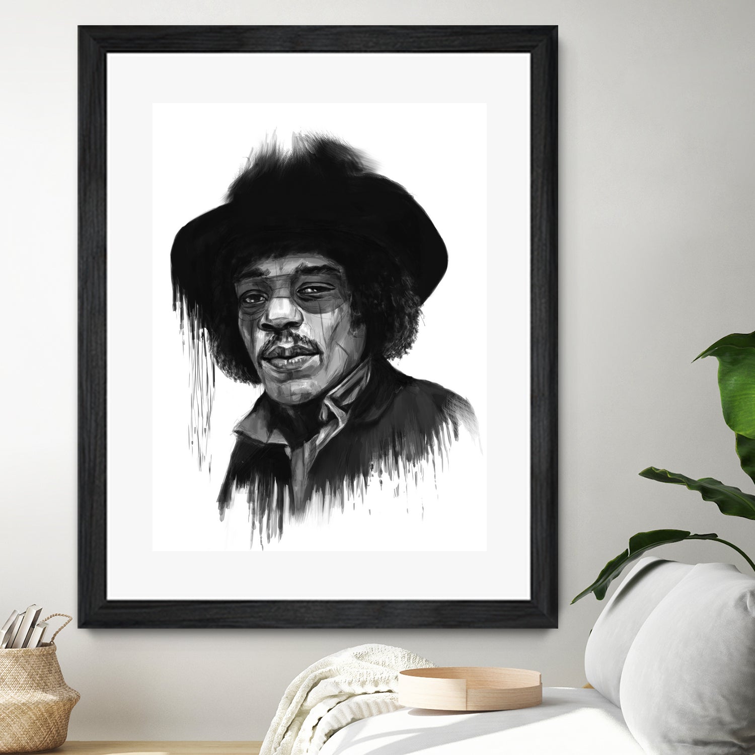 Hendrix by Solti Balázs on GIANT ART - white digital painting