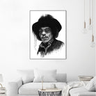 Hendrix by Solti Balázs on GIANT ART - white digital painting