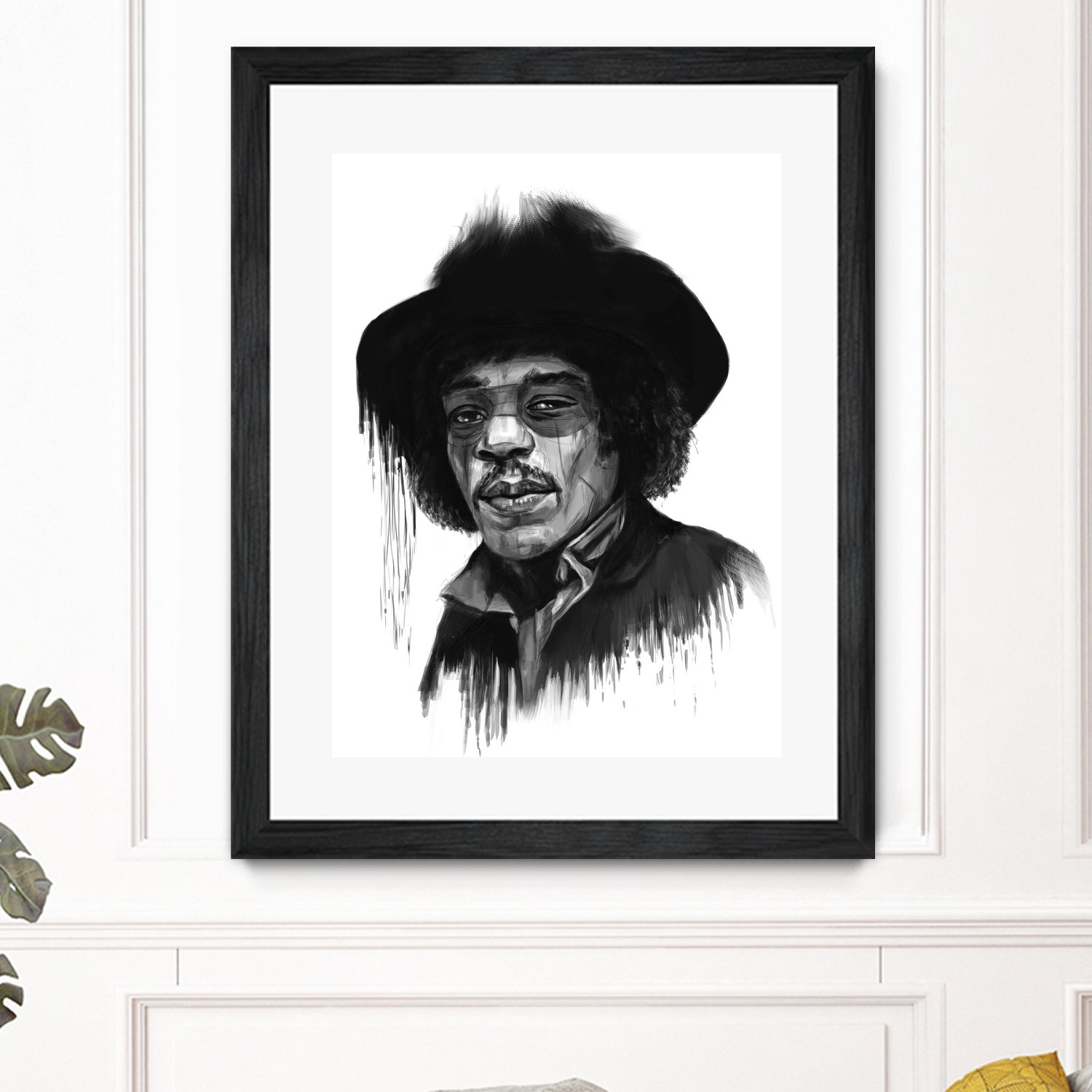 Hendrix by Solti Balázs on GIANT ART - white digital painting