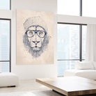 Cool lion by Solti Balázs on GIANT ART - brown digital painting