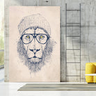 Cool lion by Solti Balázs on GIANT ART - brown digital painting