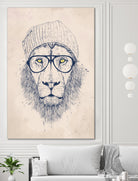 Cool lion by Solti Balázs on GIANT ART - brown digital painting