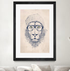 Cool lion by Solti Balázs on GIANT ART - brown digital painting