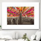 Blooming NY by Bianca Green on GIANT ART - red photo illustration