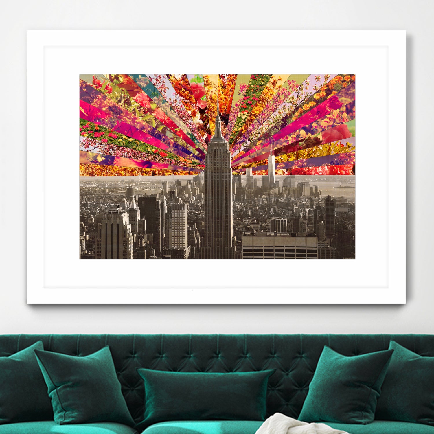 Blooming NY by Bianca Green on GIANT ART - red photo illustration