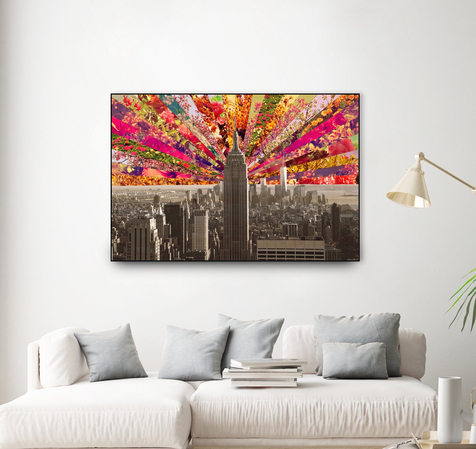 Blooming NY by Bianca Green on GIANT ART - red photo illustration