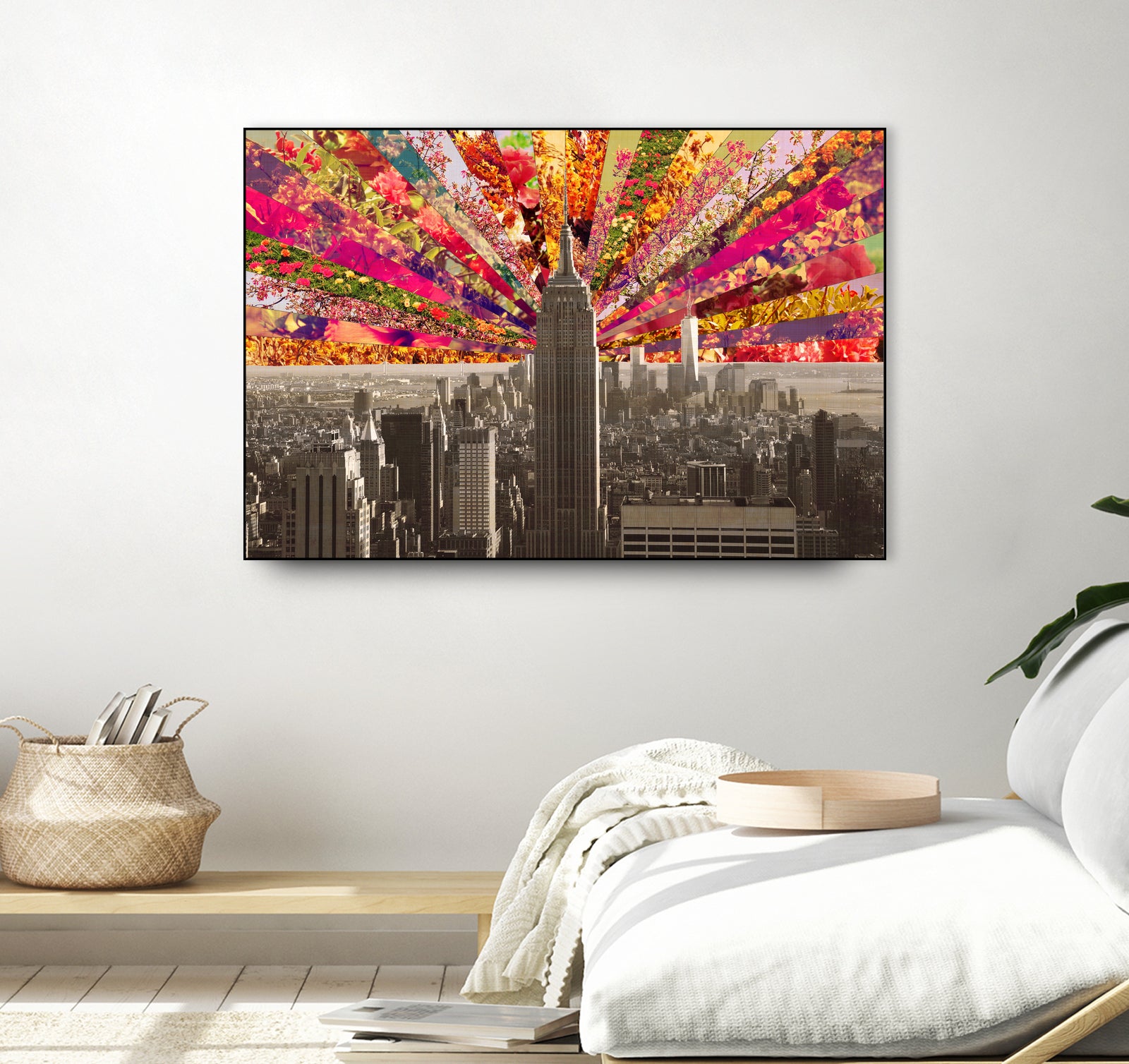 Blooming NY by Bianca Green on GIANT ART - red photo illustration