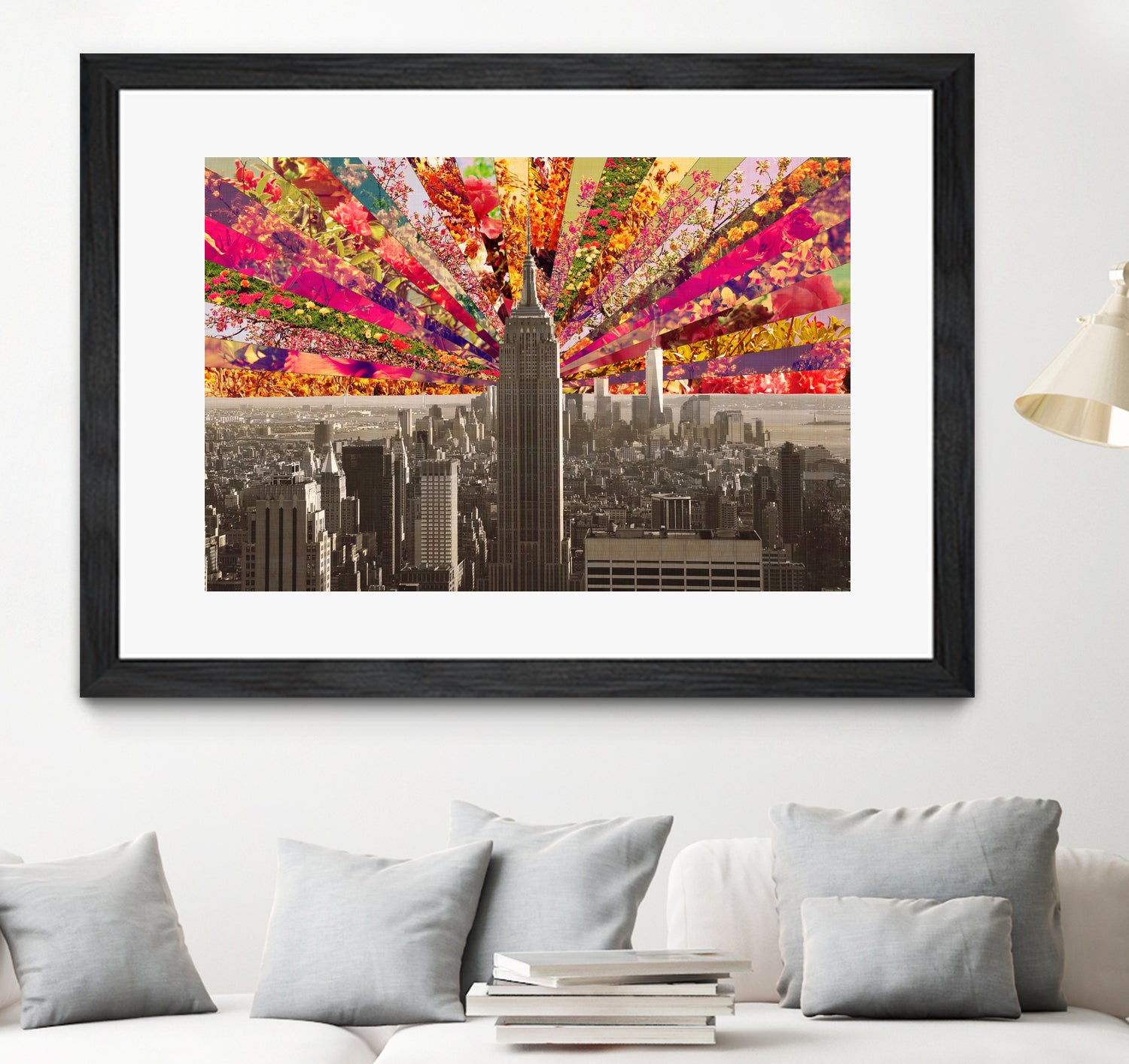 Blooming NY by Bianca Green on GIANT ART - red photo illustration