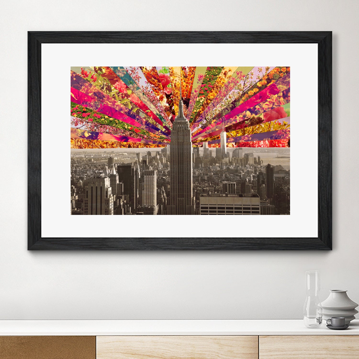 Blooming NY by Bianca Green on GIANT ART - red photo illustration